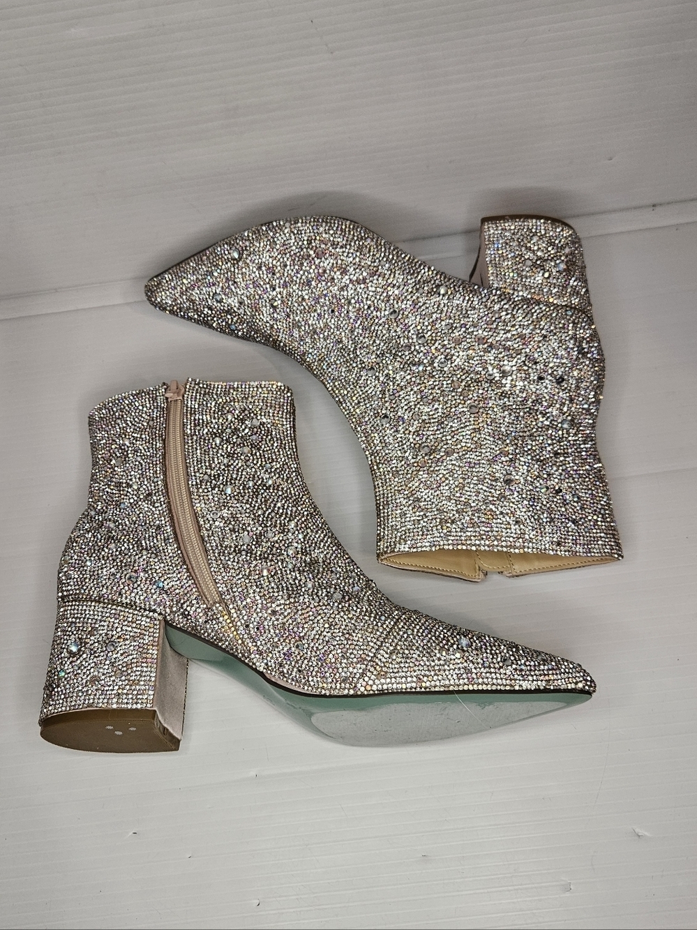 Betsey Johnson Women's Cady Ankle Boot, Rhinestone, 9.6 - Picture 7 of 13
